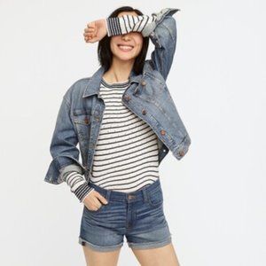 JCrew Denim Shorts in Merrill Wash, Size 35, Excellent Condition